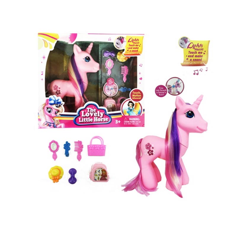 Vinyl Touch Me and Make A Sound Lovely Horse Toy