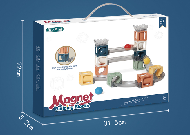 3D Magnetic Marble Run 23 Pcs