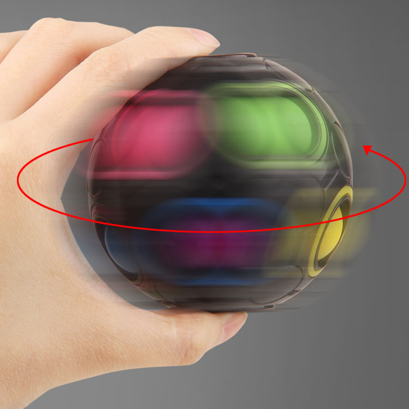 High Speed Finger Rotation Rainbow Ball