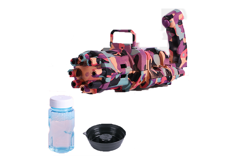 8-Hole Electric Camouflage Bubble Gun