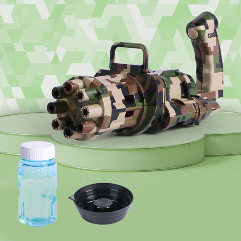 8-Hole Electric Camouflage Bubble Gun