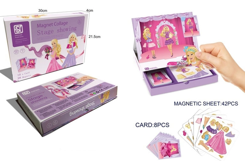 Girls Dress Up Magnetic Puzzle Box