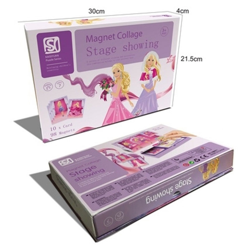 Girls Dress Up Magnetic Puzzle Box