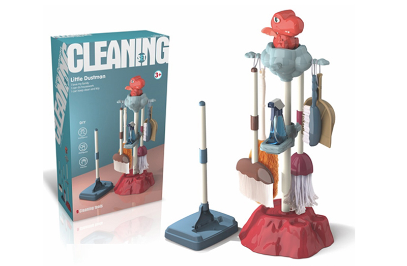 7 Pcs Dinosaur Pretend Play Household Cleaning Set