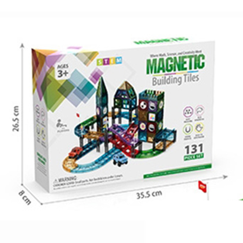 131 Pcs 3D Magnetic Building Tiles