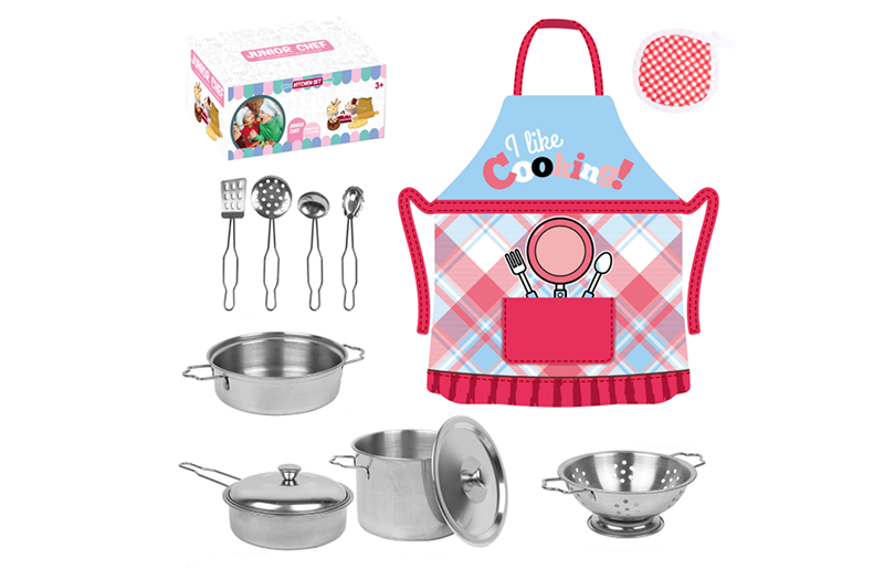 Metal Kids Role Play Kitchen Kit