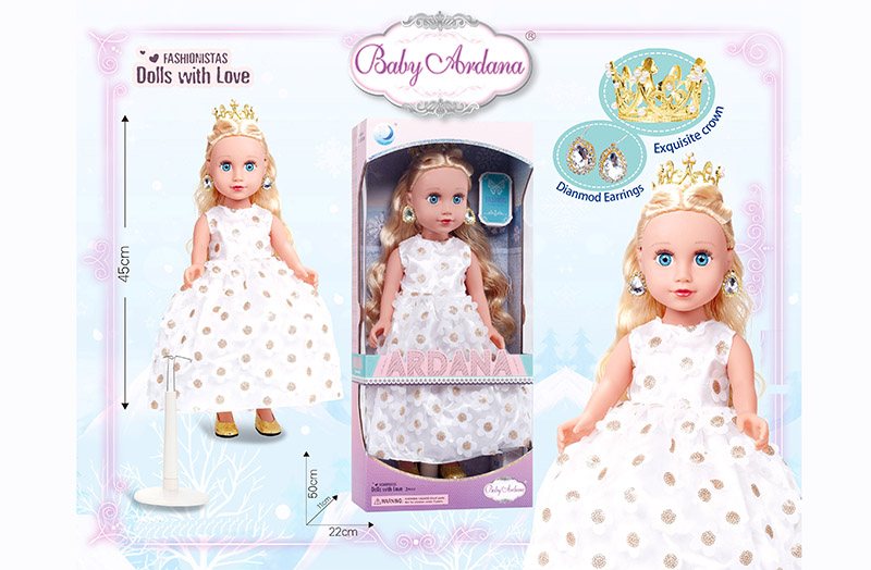 18 inch doll with fashion dress