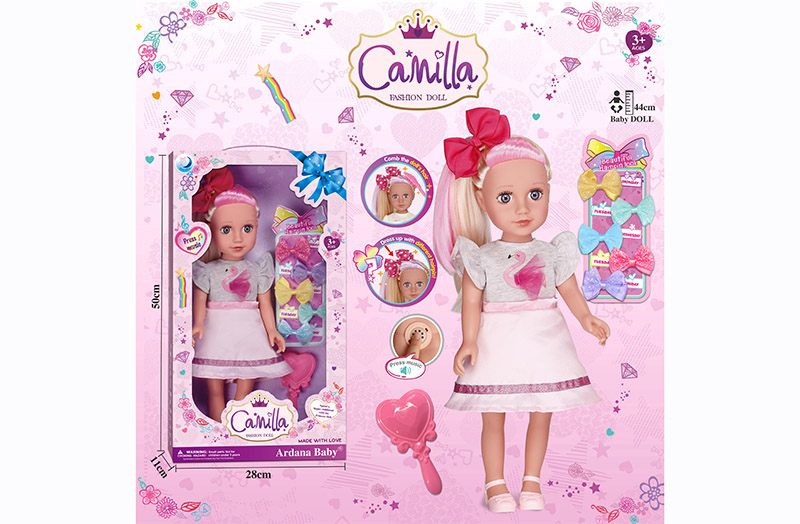 18-inch doll, head flower with music